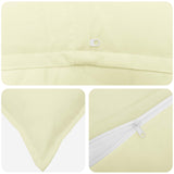Cushion Cover 12 pcs HOUTEN Cream 40 x 80 cm Polyester 918288