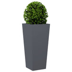 ZNTS Garden Planters Anthracite 2 pcs 35x35x75 cm Steel 851085