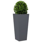 Garden Planters Anthracite 2 pcs 35x35x75 cm Steel 851085