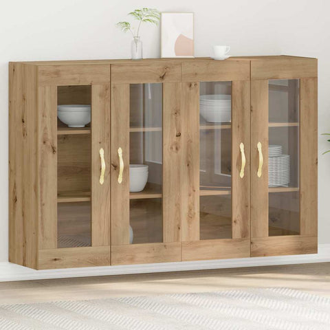 Wall Mounted Cabinet 2 pcs Artisan oak 69.5 x 34 x 90 cm 3334318