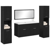 Bathroom Furniture Set 4 pcs Black Oak 41 x 38.5 x 46 cm 3334325