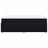 Box Spring Bed with Mattress Black 120x200 cm Fabric 3285368