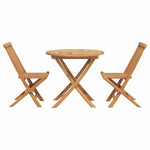 Garden Dining Set 3 pcs Brown Solid teak wood 3385961