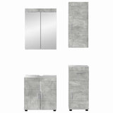 Bathroom Furniture Set TULUM 4 pcs Concrete Grey 3398047