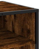 TV Cabinet Smoked Oak 120.5x40x46 cm Engineered Wood and Metal 848891