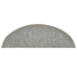 ZNTS Carpet Stair Treads 15 pcs Light Grey 56x17x3 cm 322370