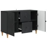 TV Cabinet with Drawer Black 89 x 34.5 x 60 cm Engineered Wood 894196