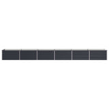 Raised Garden Bed Anthracite 600 x 80 x 55 cm cold-rolled steel 8006455