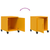 Bedside Cabinets 2 pcs Mustard Yellow 36x39x43.5 cm Steel 846621