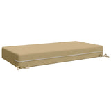 Seat Cushion SOEST 100% Polyester Beige 120 x 80 x 15 cm 944308