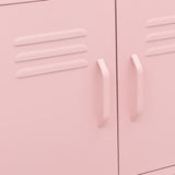 Storage Cabinet Pink 60x35x56 cm Steel 336265