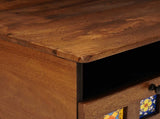 TV Cabinet with Drawer Walnut 70 x 33 x 46 cm Solid Mango Wood 4018225