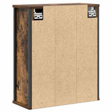 Bathroom Wall Cabinet with Mirror Smoked Oak 50x21x60 cm 861904
