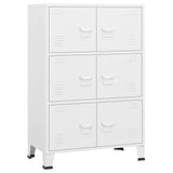 Storage Chest White Metal Medium Storage Chest Rectangular 339629