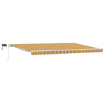 Retractable Awning with Manual Multicolour 500 x 300 cm Fabric 3331298
