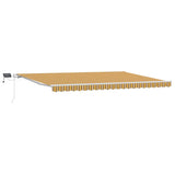 Retractable Awning with Manual Multicolour 500 x 300 cm Fabric 3331298
