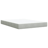 Box Spring Bed with Mattress Light Grey 140x200 cm Velvet 3285287