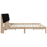 Bed Frame with Upholstered Headboard Brown 200 x 200 cm 3394380