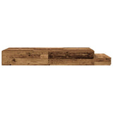 Storage Bed Frame with Drawer Old Wood 80 cm Engineered Wood 3335603