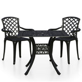 Bistro Set Black Cast aluminium Standard Bistro Set Round 3070587