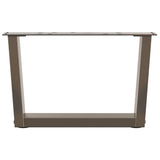 Coffee Table Legs V-Shape 2 pcs Natural Steel 50x cm Steel 4012611