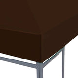 Gazebo Top Cover 310 g/m 3x3 m Brown 46621