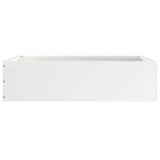 Lawn Edging 6 pcs White 50 x 50 x 13 cm Steel 874719