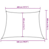 Sunshade Sail 160 g/m White 4/5x3 m HDPE 311270