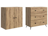 Cabinet Set 2 pcs Artisan Oak 66 x 34.5 x 90 cm Engineered Wood 3416888