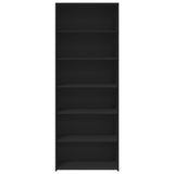 Highboard Black 70x41x185 cm Engineered Wood 3281688