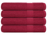Shower Towels "FROGN" 4 pcs Bordeaux 70x140 cm 360 gsm 136738