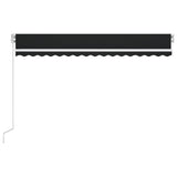 ZNTS Manual Retractable Awning 450x350 cm Anthracite 3068999