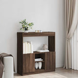 Highboard Brown Oak 92x33x100 cm Engineered Wood 855130