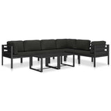Table Anthracite Aluminium 60 x 60 x 38 cm Modular 49242