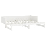 Pull-out Day Bed without Mattress White 2x cm 820263