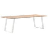 Dining Table Legs U-Shaped 2 pcs White 80x cm Steel 4012797