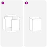 Plant Stand 2 pcs Black 30 x 30 x 40 cm Steel 8012461