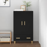 Highboard Black Engineered wood Tall Highboard Rectangular 812565