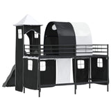 Kids'Loft Bed Frame Black 90 x 190 cm Metal 42020873