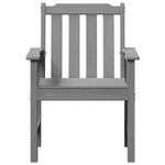 Garden Dining Chair 4 pcs Light Grey 65.5 x 55.5 x 88cm Plastic 3335797
