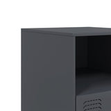 Bedside Cabinets 2 pcs Anthracite 34.5x39x44 cm Steel 841756