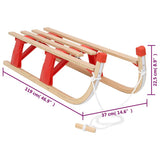 Folding Sledge Wood 110 cm 93696