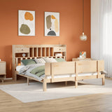 Bookcase Bed without Mattress 180x200 cm Super King Solid Wood Pine 3322698