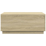 Coffee Table with LED Lights Sonoma Oak 90x50x40 cm 839877