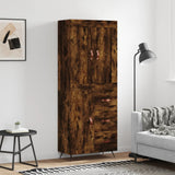 Highboard Smoked Oak 69.5x34x180 cm Engineered Wood 3199790