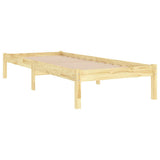 Bed Frame without Mattress Solid Wood Small Single 809977