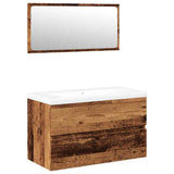 Bathroom Furniture Set Old Wood Engineered Wood 3328929