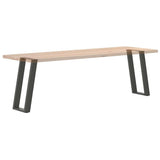 Console Table Legs U-Shaped 2 pcs Anthracite 28x cm Steel 4012778