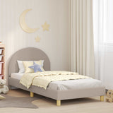 Children's Bed Frame with Headboard Light Grey 90 x 190 cm 42011035