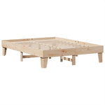 Bookcase Bed without Mattress 140x200cm Solid Wood Pine 3324538